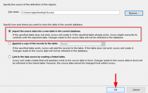 Import Excel into Access 365 / 2019 database tables?