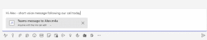 How to send audio voice messages in Teams chats on desktop and web?