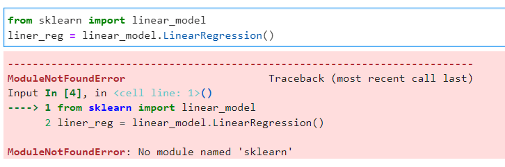 Modulenotfounderror no module named sklearn in Python Modulenotfounderror No Module Named Sklearn In Python