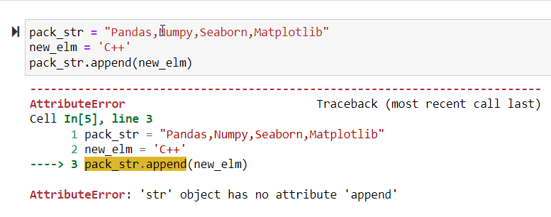 Fix the attributeerror: str object has no attribute append error in Python Fix The Attributeerror: Str Object Has No Attribute Append Error In Python