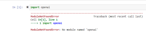 Fix the modulenotfounderror no module named openai exception ...