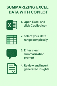How to summarize Excel data with Microsoft Copilot 365?