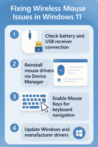 How to fix wireless or wired mouse not working in Windows 11?