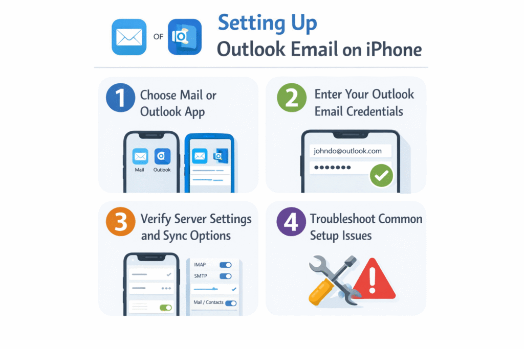 Ios Setup Outlook Guide.pdf How to Add Outlook Email to your iPhone? | EasyTweaks.com