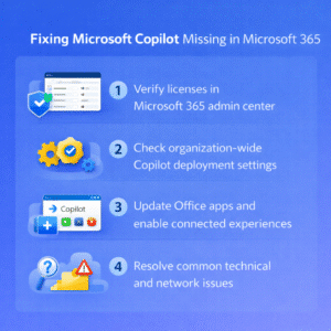 How to Fix if Office Copilot is missing in Microsoft 365?