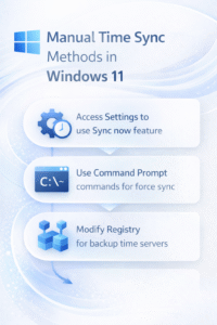 How to sync the system time manually in Windows 11?