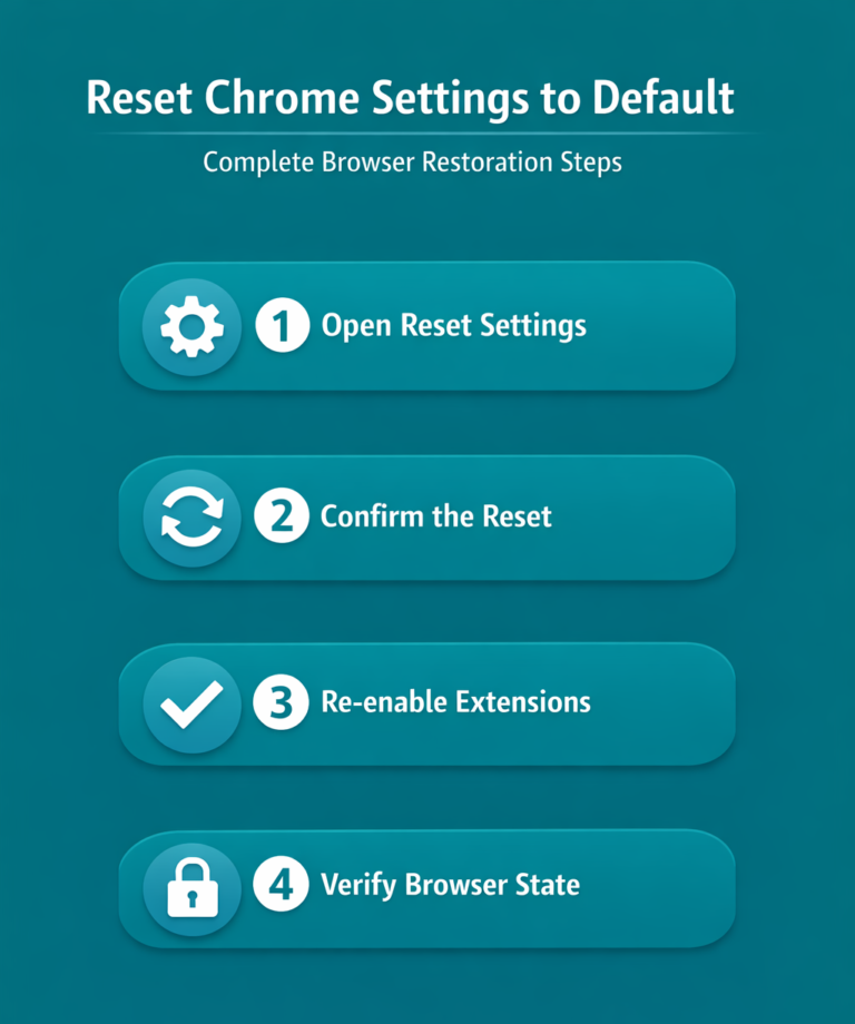 How do you reset Chrome settings to default?