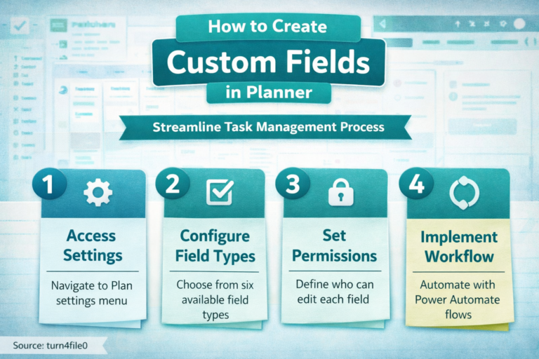 How to create custom fields in the new Microsoft Planner?