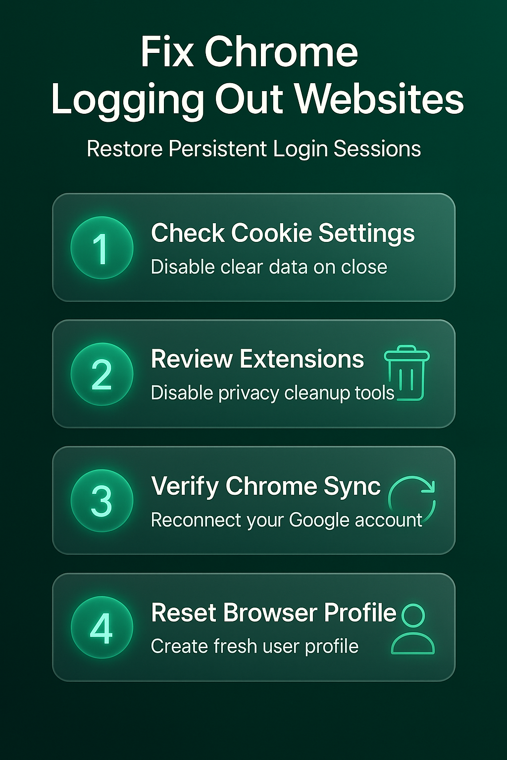 Chrome Keeps Logging Out Websites Fix
