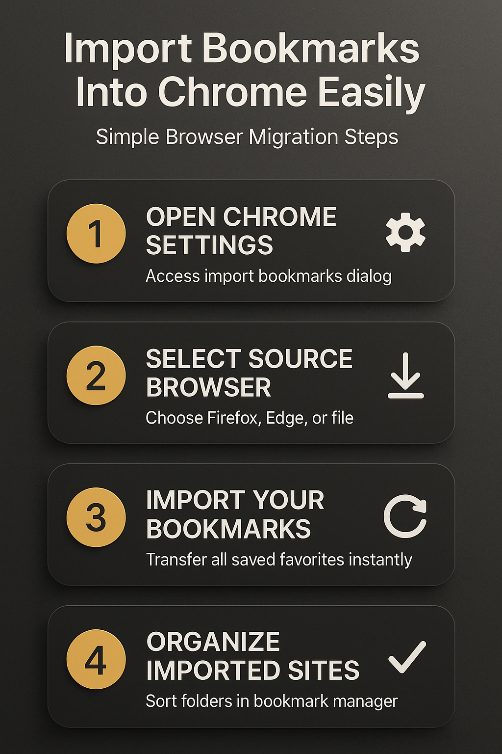 Import Bookmarks Into Chrome