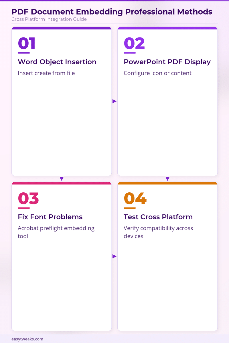 How do I embed PDF document embedding methods? - Infographic