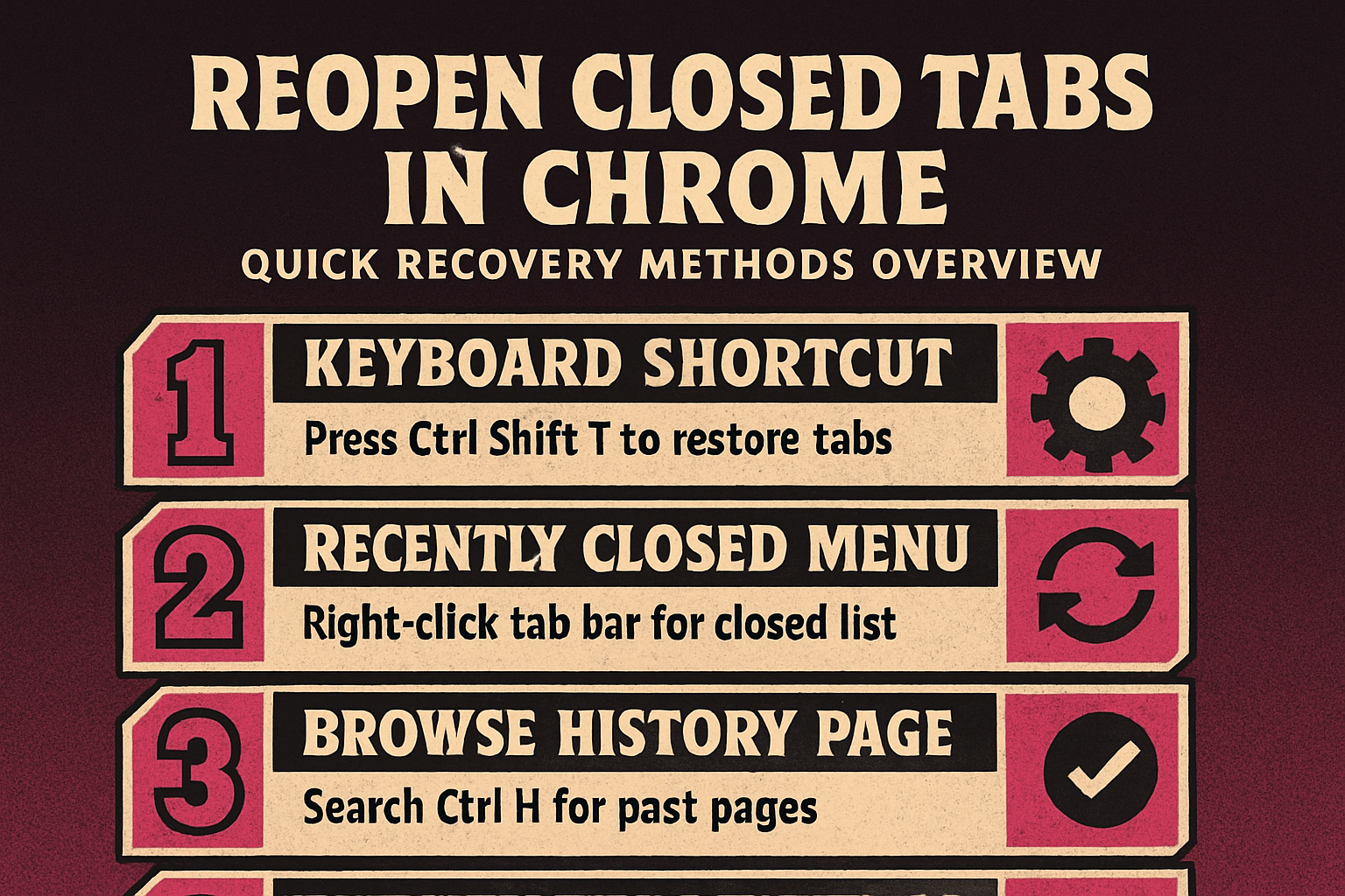 Reopen Accidentally Closed Tabs Chrome