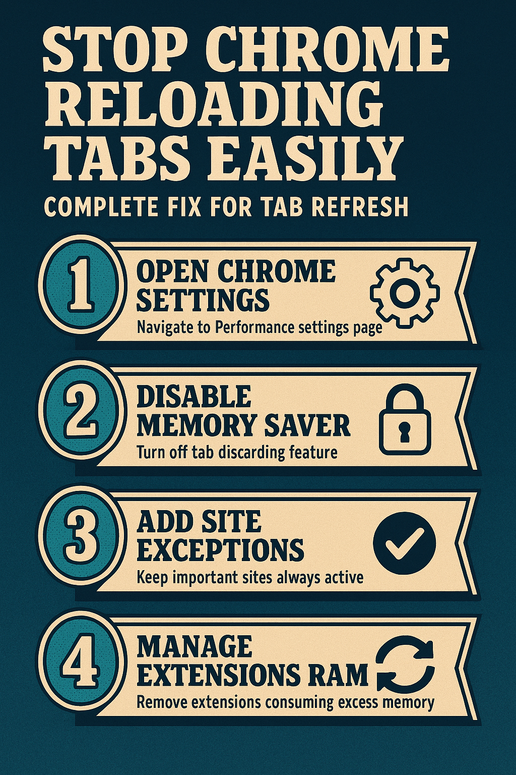 Stop Chrome Reloading Tabs Switching