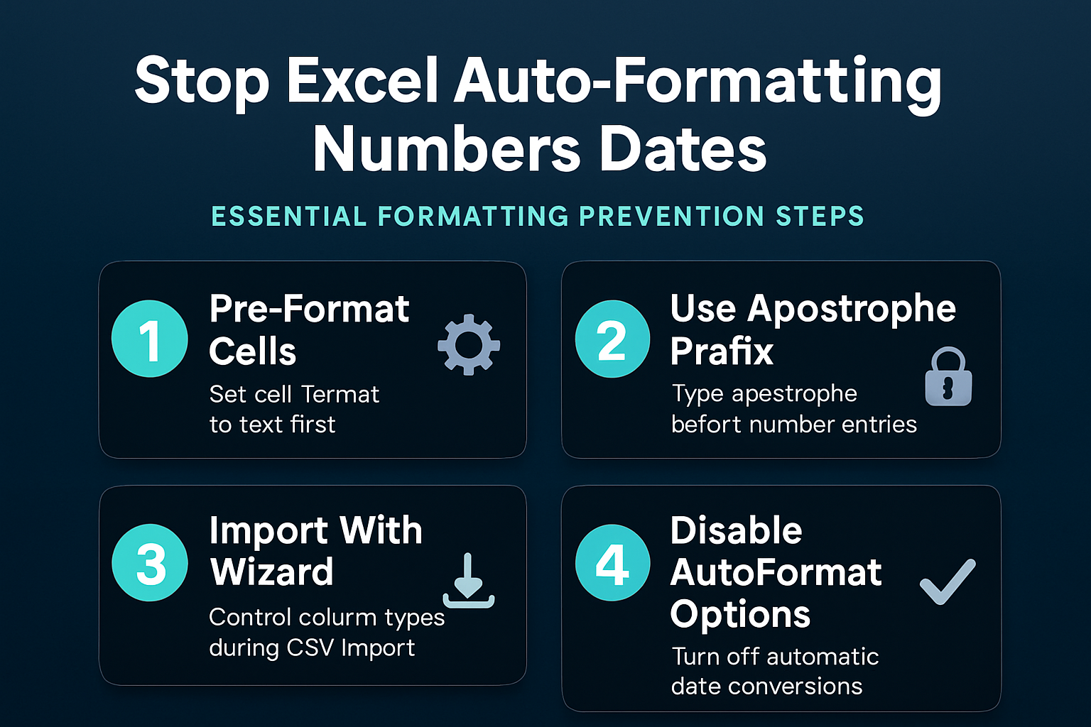 Stop Excel Changing Numbers To Dates