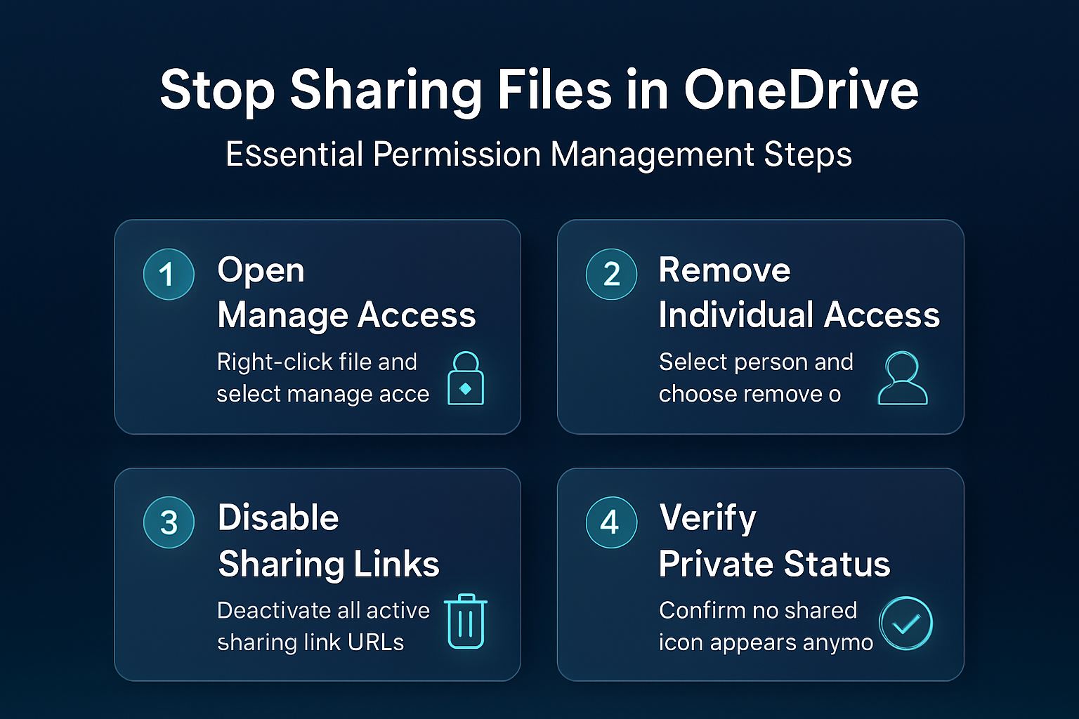 Stop Sharing File Onedrive