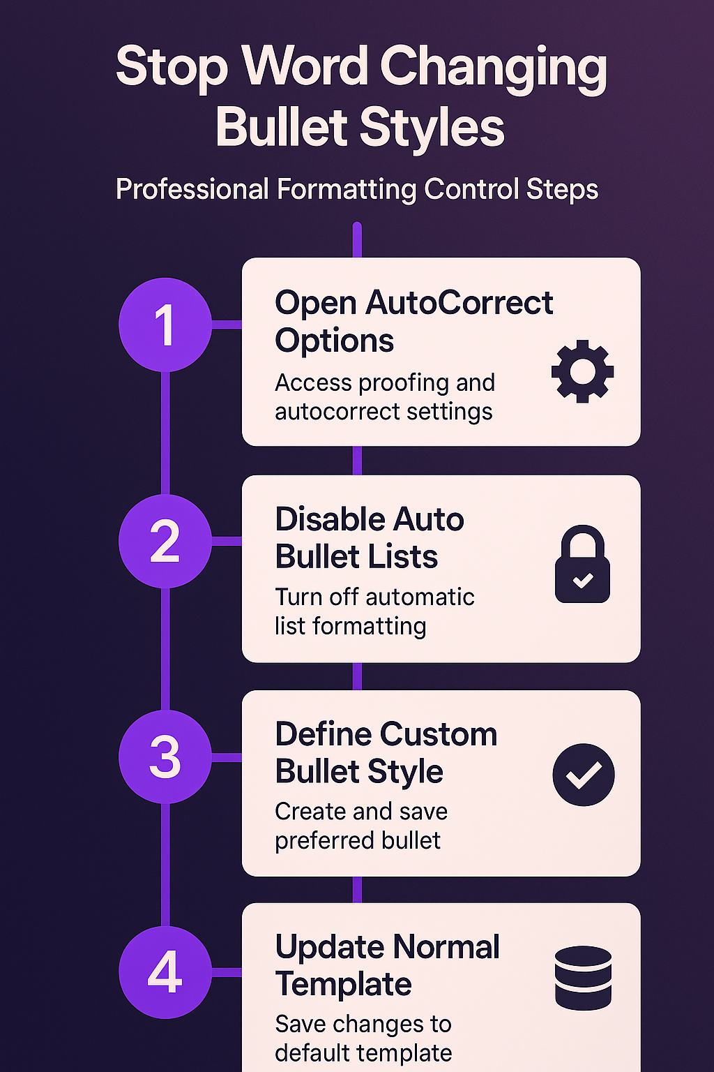 Stop Word From Changing Bullet Styles