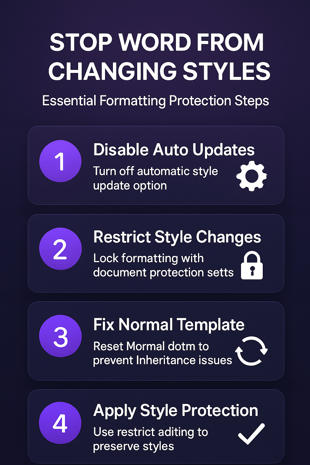 Stop Word Changing Styles When You Edit