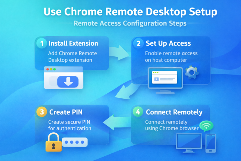 How can you use Chrome Remote Desktop to access another computer?