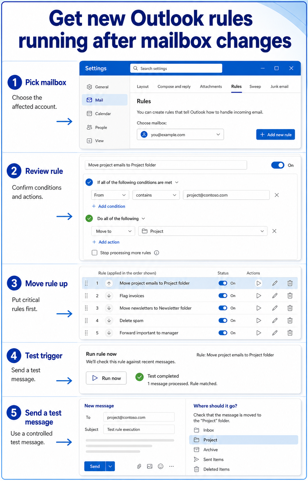 Outlook workflow check